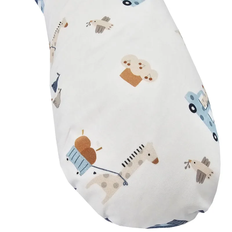 EKO Polštář kojicí Velvet Giraffe blue 180 cm