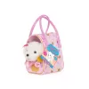 Pucci Pups Pejsek bílý v kabelce Pink Crown Glam Bag