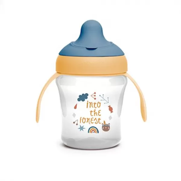 SUAVINEX Nerozlitný hrníček FOREST 200 ml + plenka ZDARMA