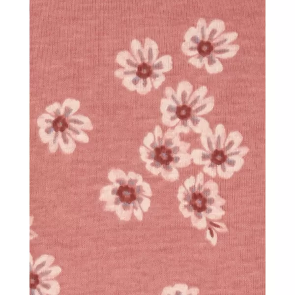 CARTER'S Body dlouhý rukáv Pink/Blue Floral holka 4ks NB/vel. 56