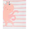 CARTER'S Body bez rukávů Pink Ocean holka 3ks 9m