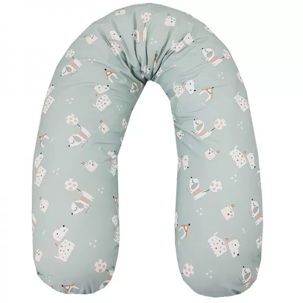 EKO Polštář ke kojení Dogs Mint 180 cm