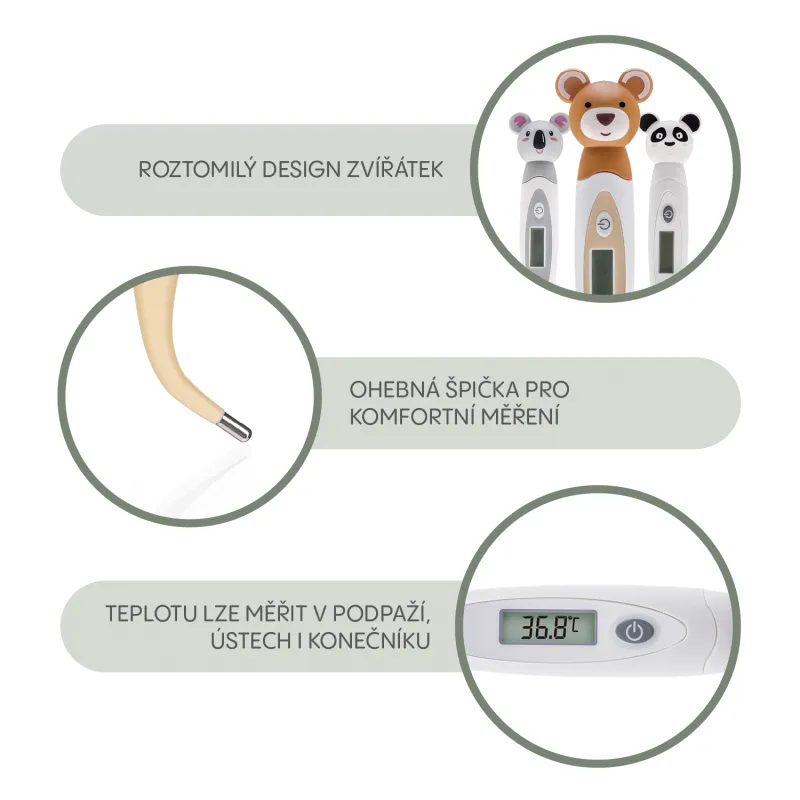 Zopa Digitální teploměr s ohebnou špičkou