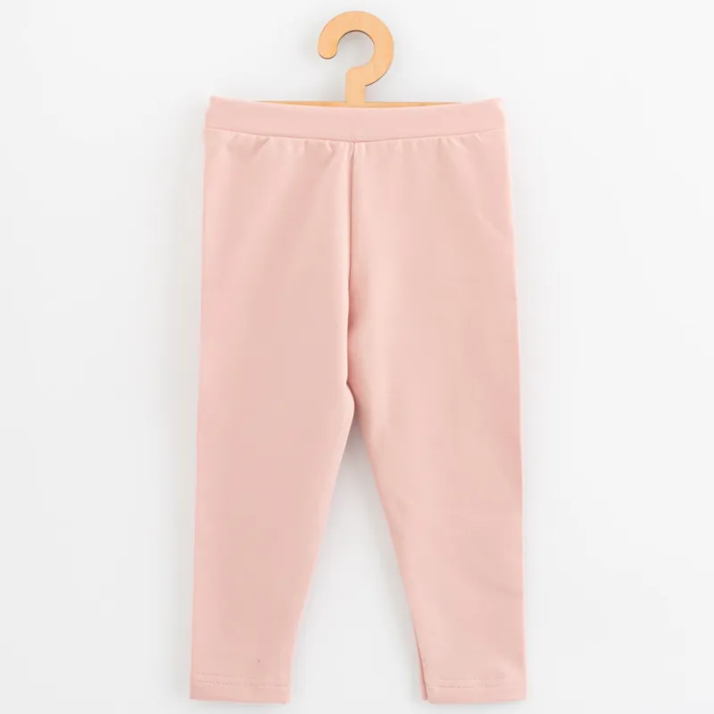 New Baby Dětské legíny z teplákoviny Kindergarten light pink