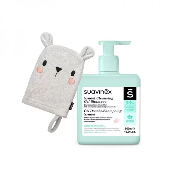 SUAVINEX Hydratační tělové mléko - 500 ml + žínka ZDARMA