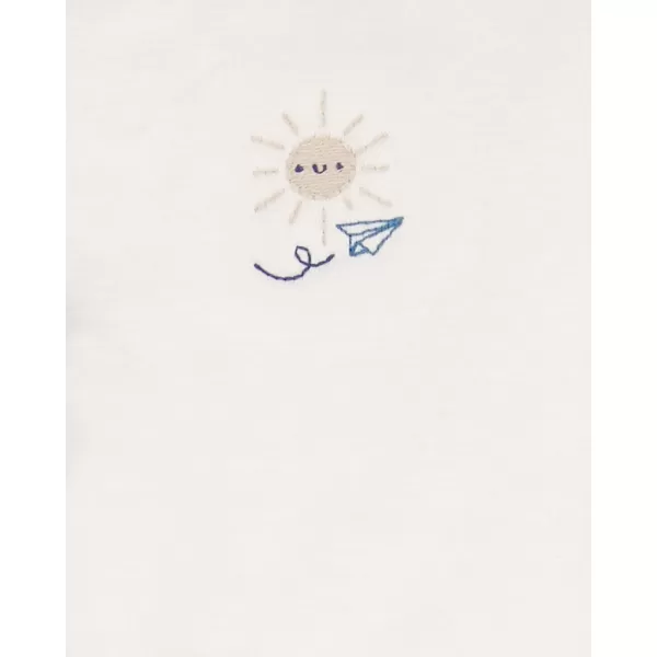 CARTER'S Set 3dílný mikina, body kr. rukáv, tepláky Blue Airplane kluk MFL NB/vel. 56