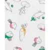 CARTER'S Body krátký rukáv Ivory Vegetables holka 3m