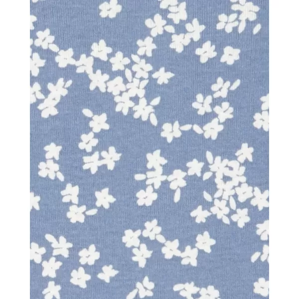 CARTER'S Body dlouhý rukáv Pink/Blue Floral holka 4ks NB/vel. 56