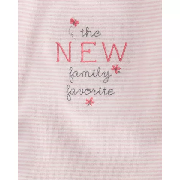 CARTER'S Set 3dílný mikina, tepláky, body kr. rukáv Pink Butterfly dívka LBB PRE, vel. 46