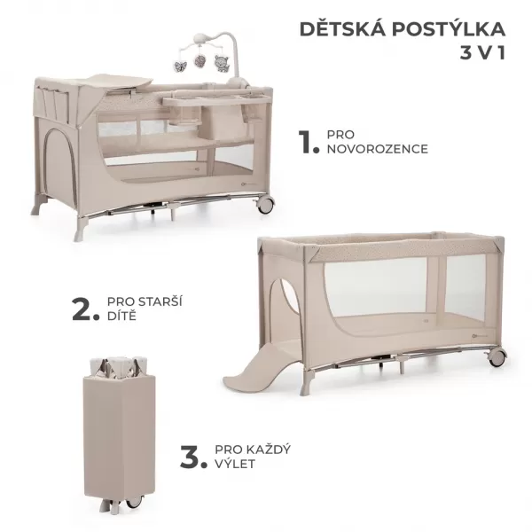 Kinderkraft Postýlka cestovní Joy s doplňky
