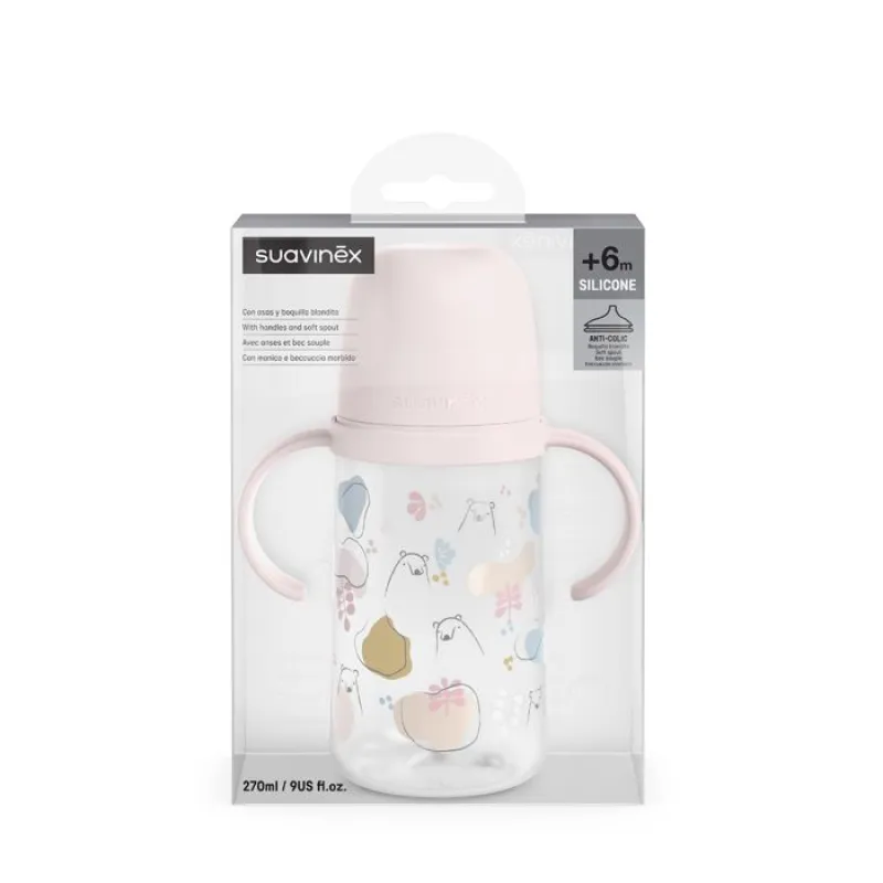 SUAVINEX DRUHÁ láhev s oušky BEAR 270 ml