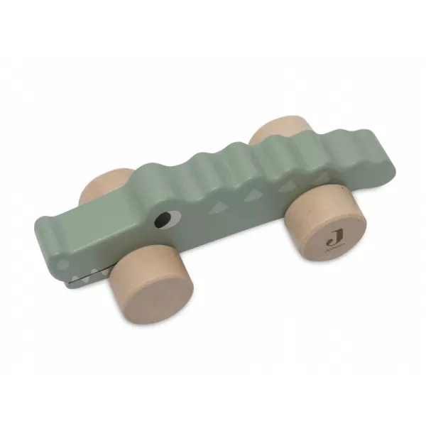 Jollein Krokodýl na kolečkách dřevěný