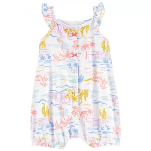 CARTER'S Overal letní Ivory Palm holka NB