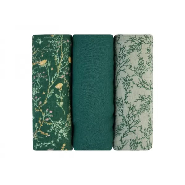 KikkaBoo Pleny mušelínové 75x75 cm 3ks