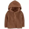 CARTER'S Svetr s kapucí Brown neutrál 12m
