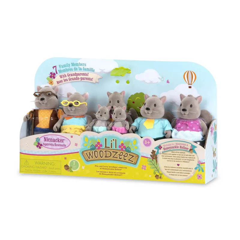 Li‘l Woodzeez Rodina veverek s prarodiči Bustleberry