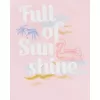 CARTER'S Set 3dílný body na ramínka, tílko, kraťasy Pink Sunshine holka 6m