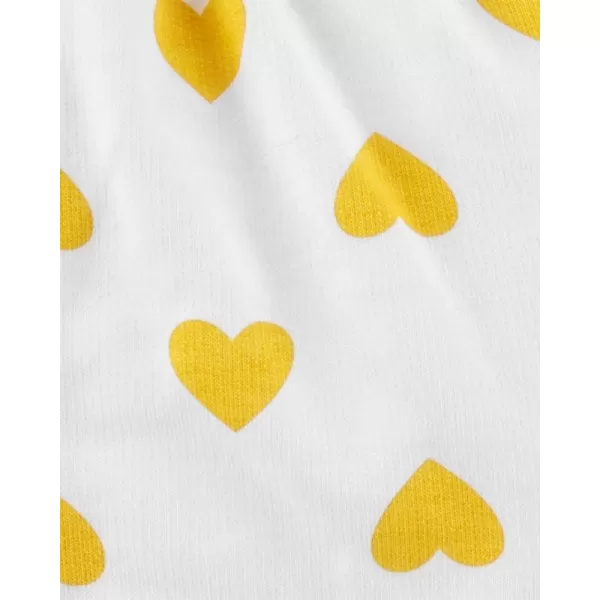 CARTER'S Set 3dílný body krátký rukáv, mikina, kalhoty dlouhé Hearts dívka NB/ vel. 56