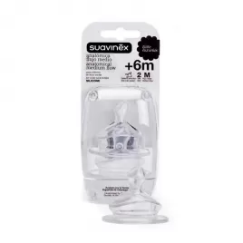 SUAVINEX SAVIČKA ŠIROKOHRDLÁ Anatomická Silikon S2/M - 2 ks