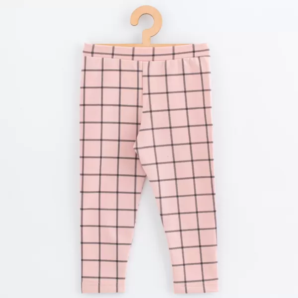 New Baby Dětské legíny z teplákoviny Kindergarten pink