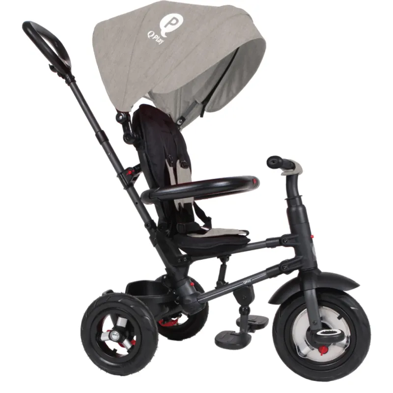QPLAY Tříkolka Rito air gel (Rubber), věk 10-72 měsíců