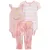 CARTER'S Set 3dílný legíny, body kr. rukáv, body bez rukávů Pink Whale dívka LBB NB/ vel. 56