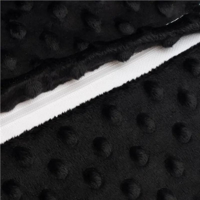 New Baby Podsedák pro děti STANDARD Minky black