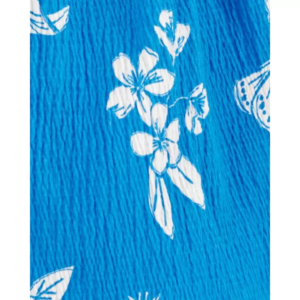 CARTER'S Šaty Blue Floral holka 18m