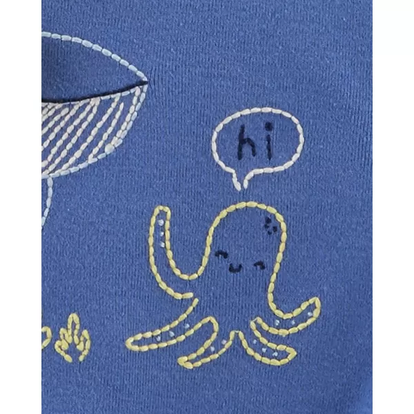 CARTER'S Body krátký rukáv Blue Ocean chlapec 5ks NB/ vel. 56