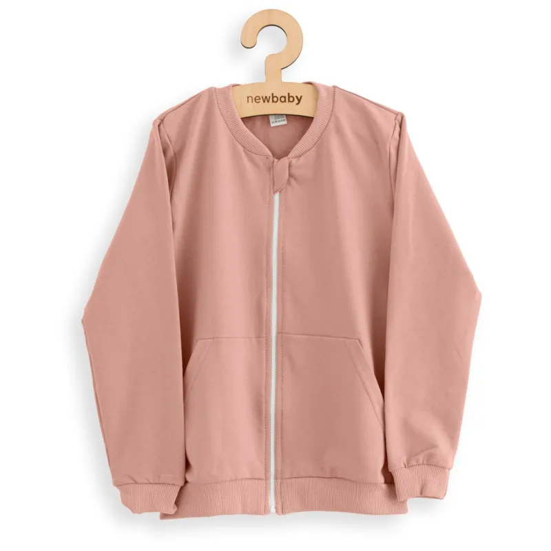 New Baby Dětská tepláková mikina Kindergarten pink