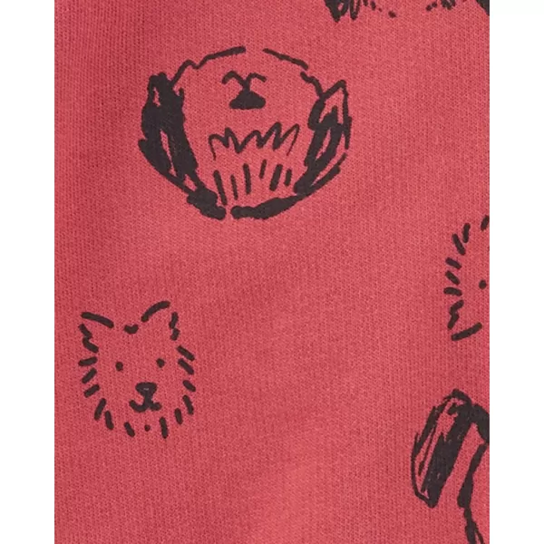 CARTER'S Overal na zip bez nožiček kr. rukáv Red Dog kluk 6m