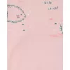 CARTER'S Set 3dílný triko bez rukávů, kraťasy, body bez rukávů Pink Ocean dívka LBB 12m