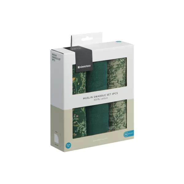 KikkaBoo Pleny mušelínové 75x75 cm 3ks