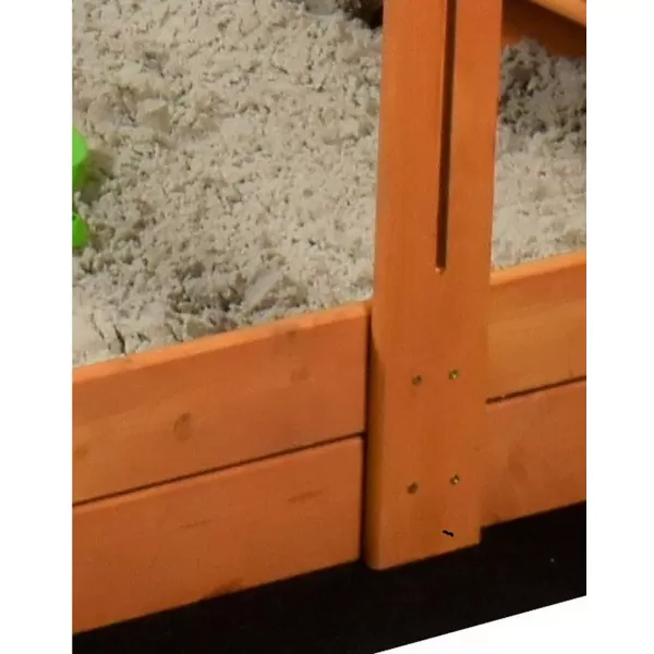 Baby Mix Stříška pro dětské dřevěné pískoviště 120x120 cm modro-bílá