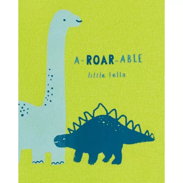 CARTER'S Set 3dílný overal letní kr. rukáv, body bez rukávů, kraťasy Stripes Dinos kluk 6m