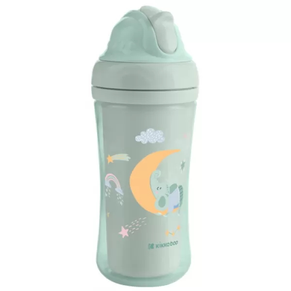 KikkaBoo Hrnek se silikonovým brčkem 220ml 8m+ Moony me