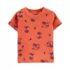 CARTER'S Set 2dílný triko kr. rukáv, kraťasy na kšandy Navy Orange kluk 9m