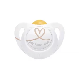 Nuk Šidítko latex Star 0-6 m srdce