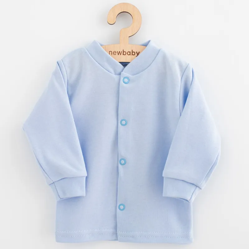New Baby Kojenecký bavlněný kabátek Happy Elephant blue