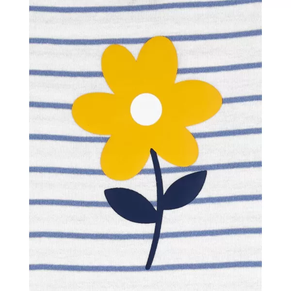 CARTER'S Set 3dílný body kr. rukáv 2ks, kalhoty Multiflora dívka LBB PRE