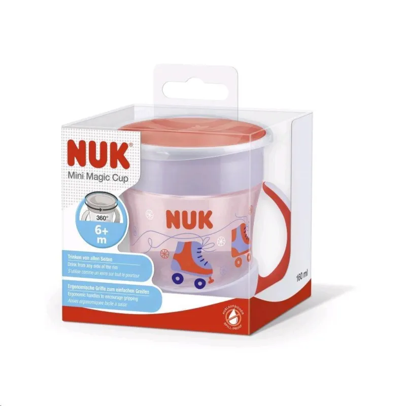 Nuk Dětský hrníček Mini Magic 360° s víčkem