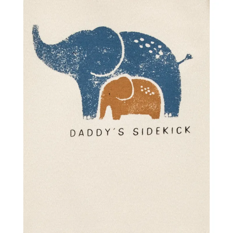 CARTER'S Set 3dílný body dl. rukáv, body kr. rukáv, tepláky Blue Elephant chlapec LBB PRE/ vel. 46