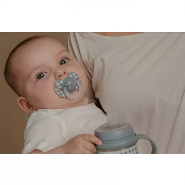 SUAVINEX Šidítko DEN&NOC fyziologické silikon 0-6 m - 2 ks