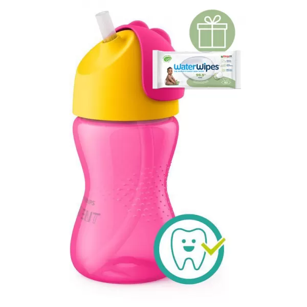 Philips AVENT Hrneček s ohebným brčkem 300 ml +WW Soapberry 60ks