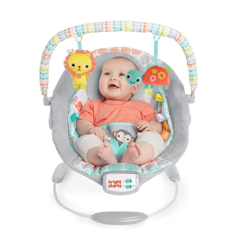 BRIGHT STARTS Lehátko vibrující s melodií Whimsical Wild 0 m+, do 9 kg, 2019