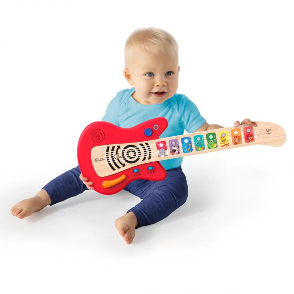 BABY EINSTEIN Hračka dřevěná hudební kytara Together in Tune Guitar™ Connected Magic Touch™ HAPE 6m+