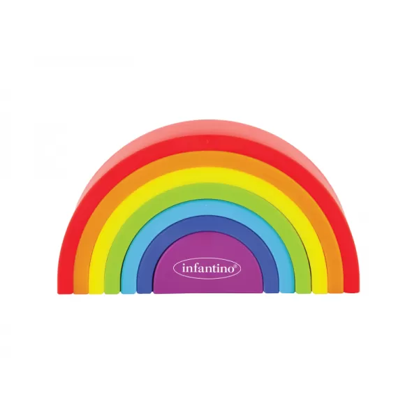 Infantino Skládačka duha Magic Rainbow