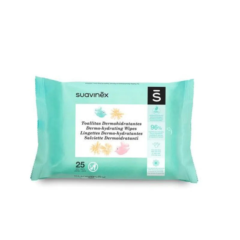 SUAVINEX HYGIENICKÉ pleťové hydratační ubrousky 25 ks