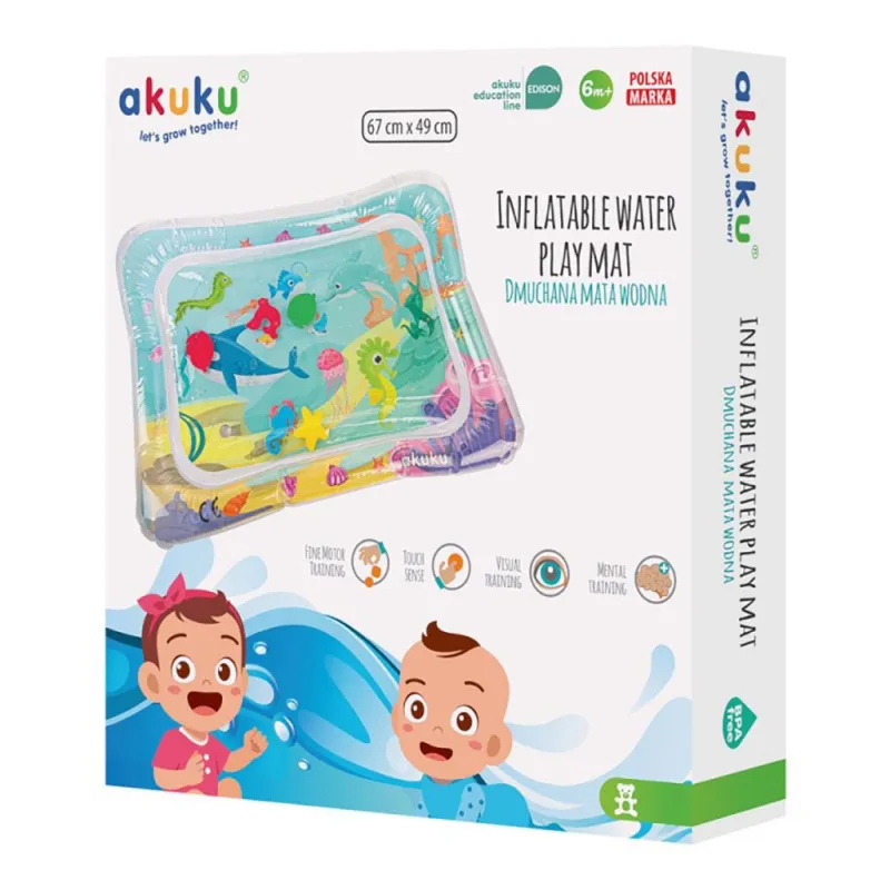 Akuku Dětská interaktivní nafukovací vodní podložka