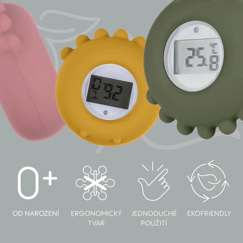 Zopa Silikonový digitální teploměr 2v1